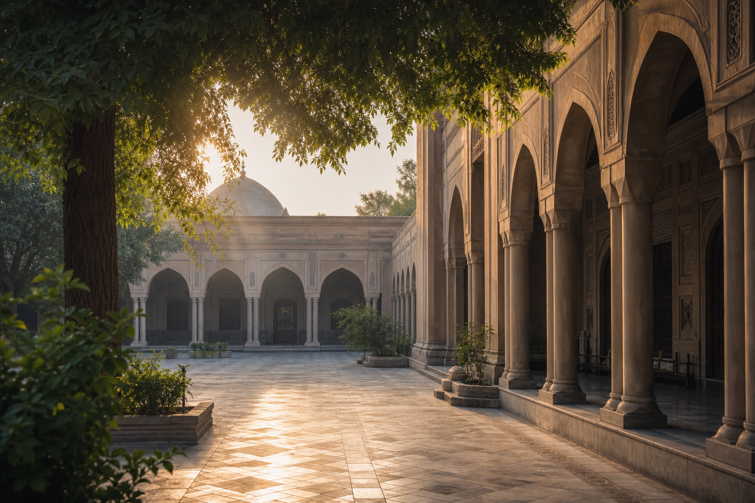 Campus courtyard